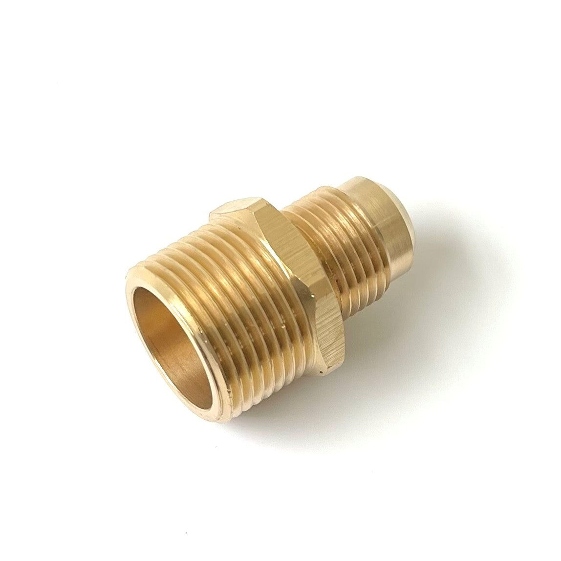 Male Flare x MIP Brass Adapter – 45° Flare Tube Fitting with for Gas, Fuel & Refrigeration (5 sizes)