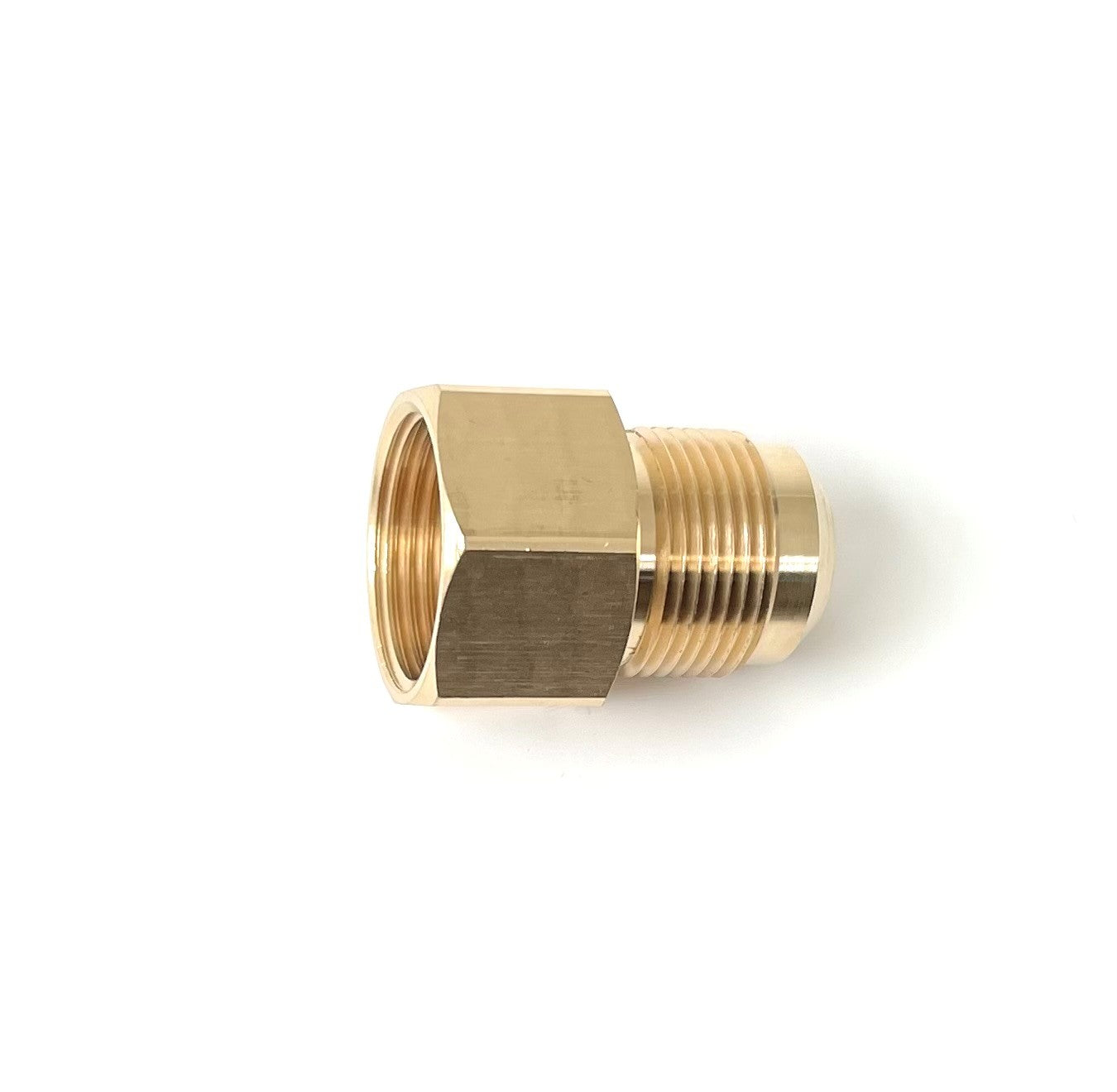 Male Flare x FIP Brass Adapter  – 45° Flare Tube Fitting with for Gas, Fuel & Refrigeration (6 sizes)