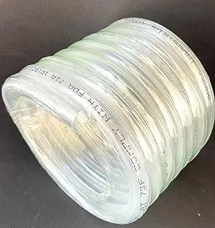 3/8” ID x 1/2” OD x 25 Ft. Clear PVC tubing. Aquarium, water line