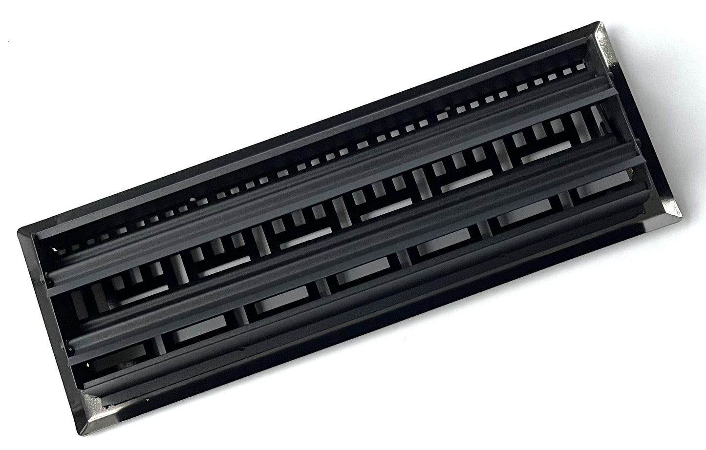 4inch Wide x14inch Long (Duct Opening Size) Decorative Floor Register Vent with Mesh Cover Trap (Overall Size 5.5 inch Wide x 15.5" Long) Matte Bronze