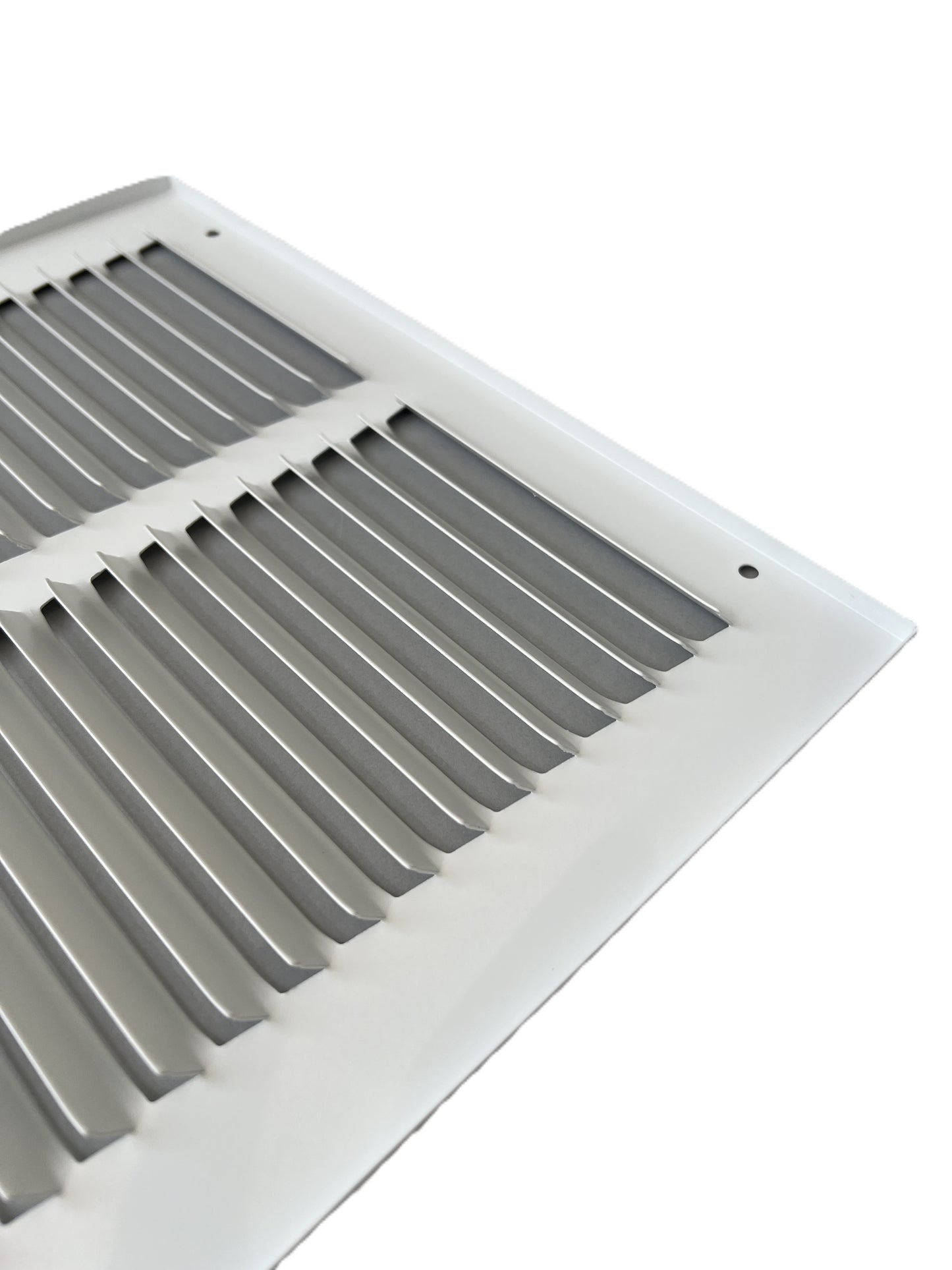 Fits 10x10 Duct Opening Stamped Steel Return Air Grille Vent Cover Grille for Sidewall and Ceiling in White Surface Dimensions: 11.75"W X 11.75"H (10" W x 10" H Duct Opening)