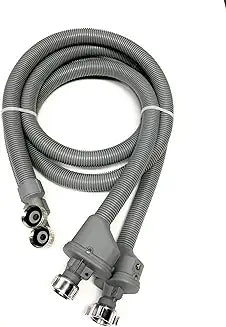 2-pack Flood Safe Washing Machine Hoses - 5 FT Heavy Duty PVC Hose