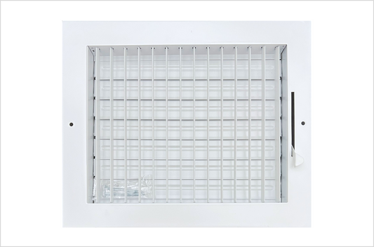 10" x 8" Adjustable Blade Sidewall Ceiling Register Vent Cover Diffuser Heavy Duty Stamped Steel (Listed Size is for Duct Opening or Inside Measurement)