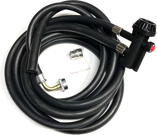 8FT GE Portable Dishwasher Fill & Drain Hose Assembly WD24X10066 w/Faucet Adapter