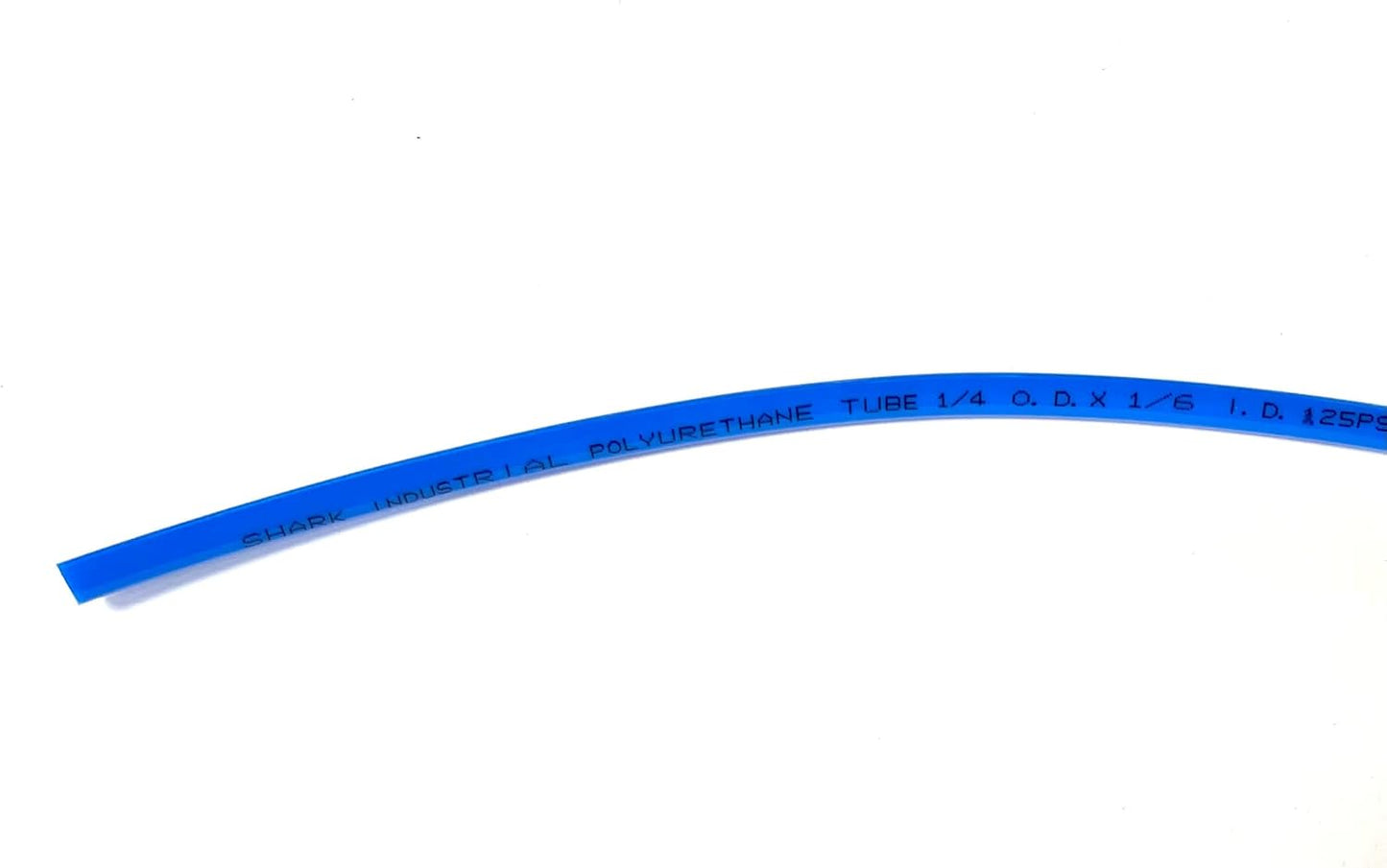 10FT PREMIUM PNEUMATIC PU TUBING for AIR or LIQUID TRANSFER HIGH STRENGTH LIGHT WEIGHT ULTRA SMOOTH AND BIRGHT COLOR RESISTANCE TO ABRASION AND CHEMICAL (OD = 1/4", Blue)