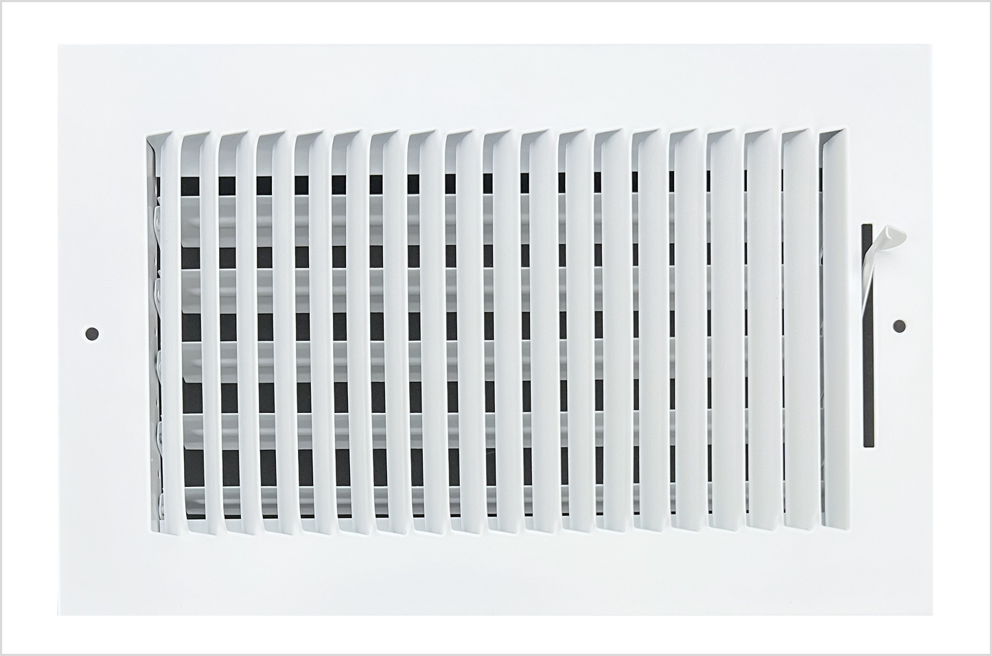 10"x 6" (Duct Opening Size) 1-Way Stamped Face Steel Ceiling/sidewall Air Supply Register - Vent Cover - Actual Outside Dimension 11.75" X 7.75"