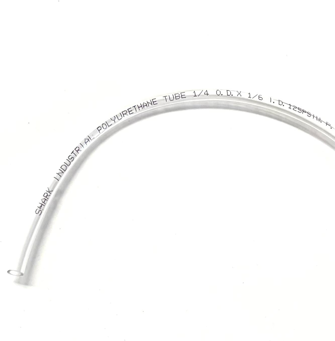 10FT PREMIUM PNEUMATIC PU TUBING for AIR or LIQUID TRANSFER HIGH STRENGTH LIGHT WEIGHT ULTRA SMOOTH AND BIRGHT COLOR RESISTANCE TO ABRASION AND CHEMICAL (OD = 1/4", Clear)