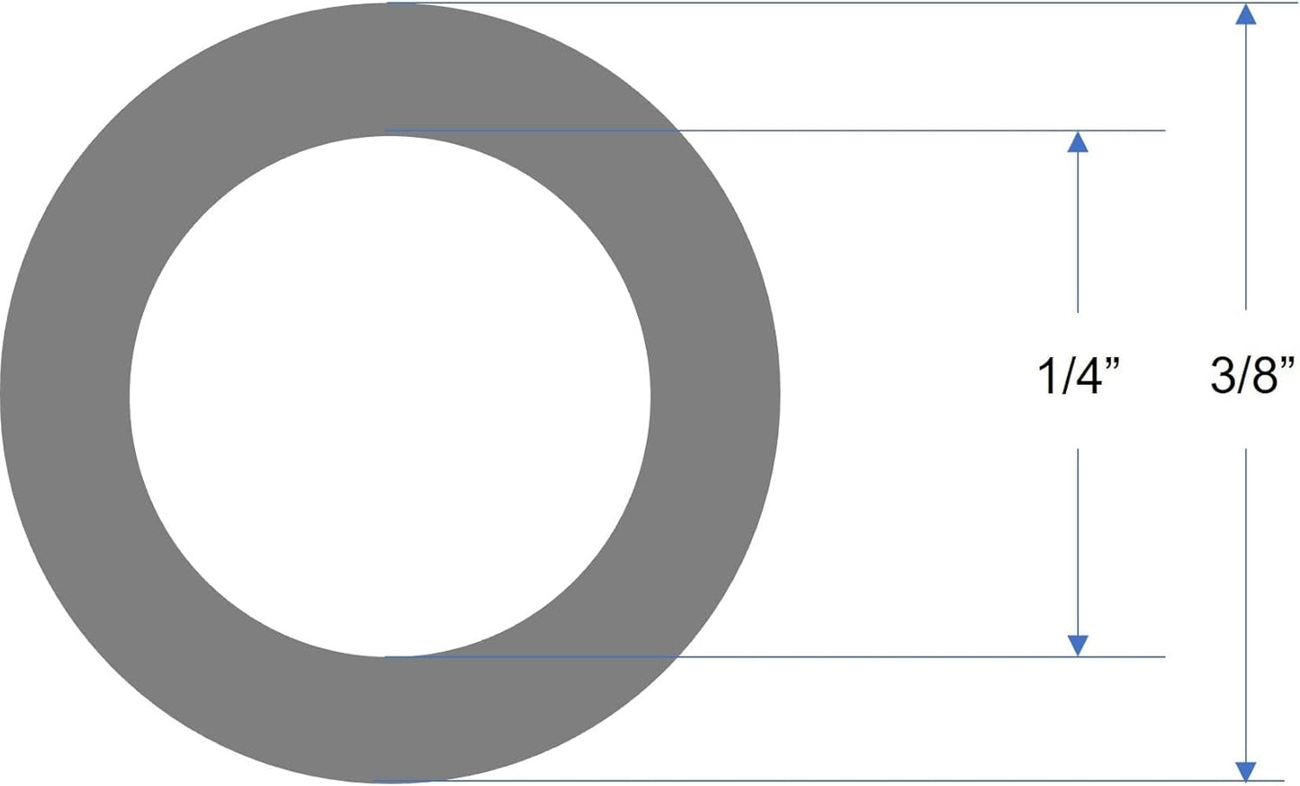 10FT PREMIUM PNEUMATIC PU TUBING for AIR or LIQUID TRANSFER HIGH STRENGTH LIGHT WEIGHT ULTRA SMOOTH AND BIRGHT COLOR RESISTANCE TO ABRASION AND CHEMICAL (3/8", Clear)