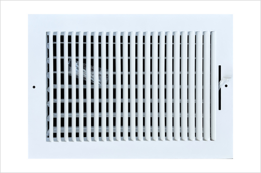 12"x 6" (Duct Opening Size) 1-Way Stamped Face Steel Ceiling/sidewall Air Supply Register - Vent Cover - Actual Outside Dimension 13.75" X 7.75"
