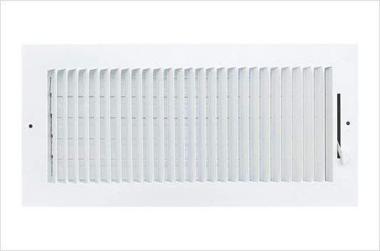 14"x 6" (Duct Opening Size) 1-Way Stamped Face Steel Ceiling/sidewall Air Supply Register - Vent Cover - Actual Outside Dimension 15.75" X 7.75"