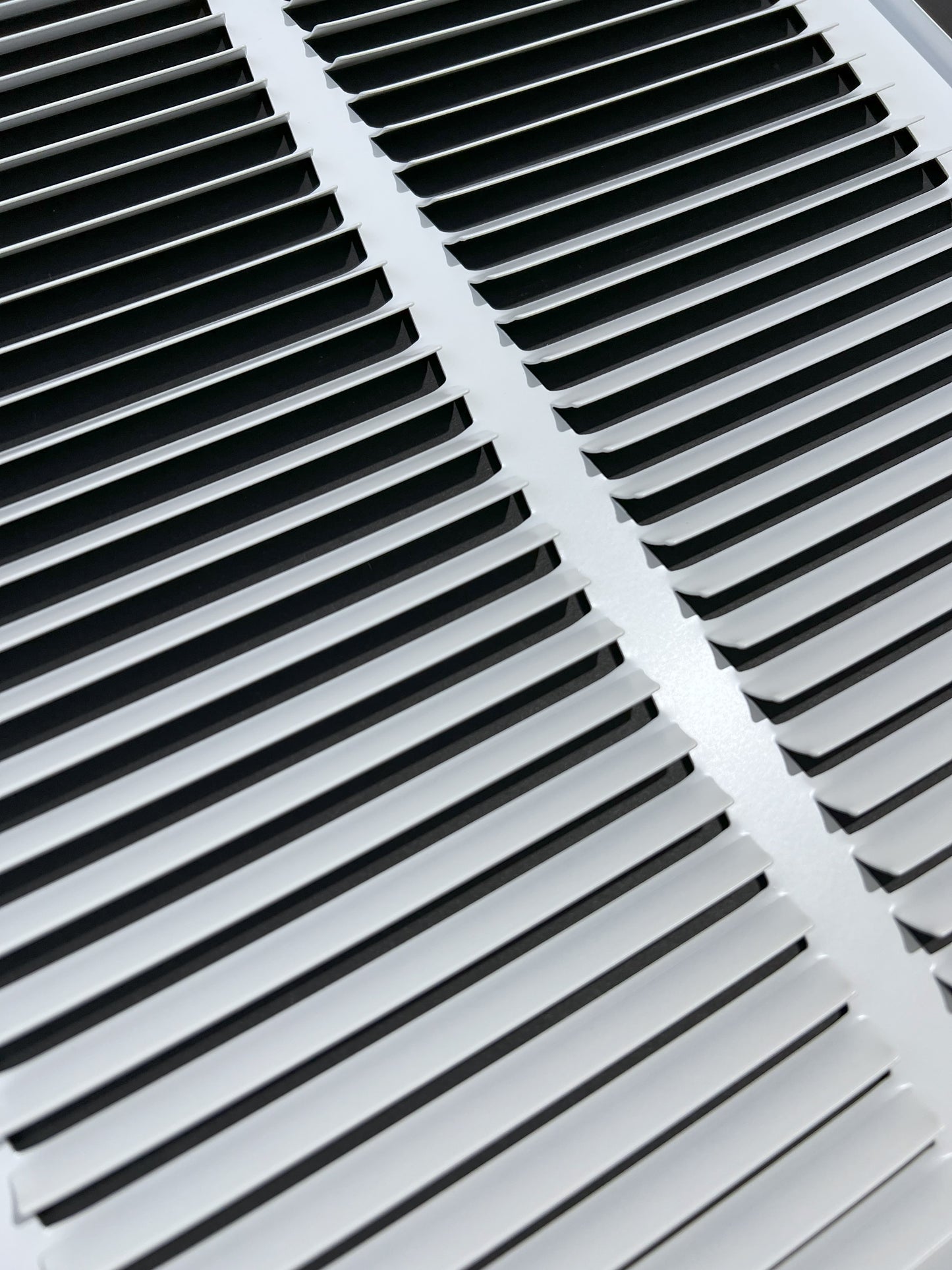 24"x12" Stamped Face Steel Return Grille Vent Cover White Powder Coating Without Frame Outside Dimension 25.75"x13.75"