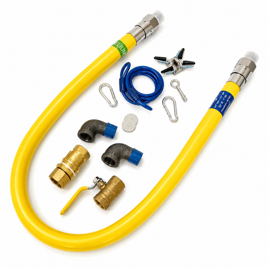 3/4" ID × 48-60"  Commercial Gas Connector Safety System Kit