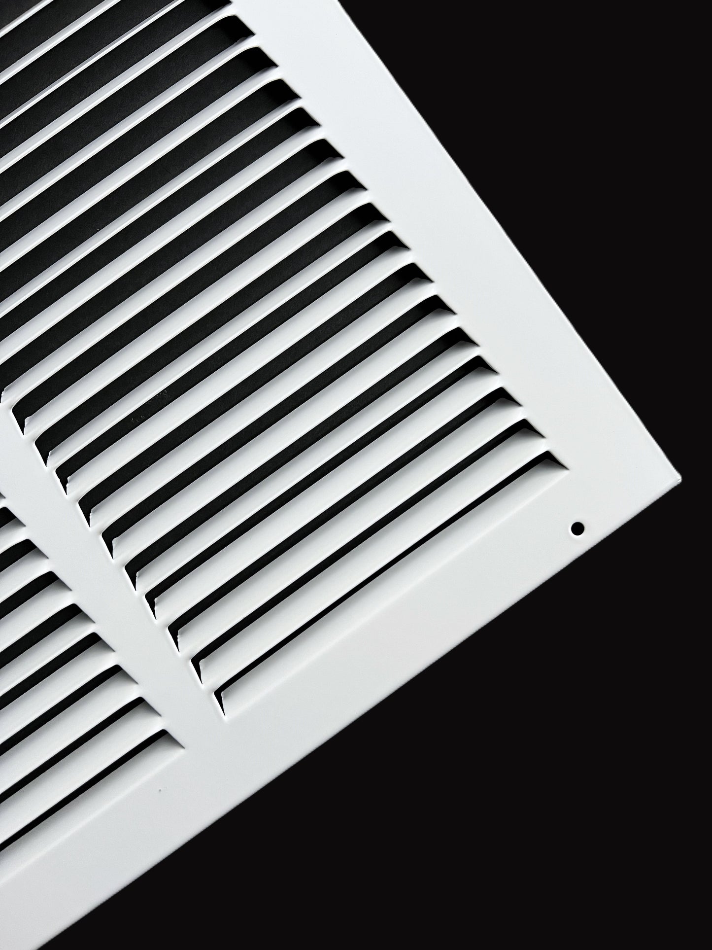 24"x12" Stamped Face Steel Return Grille Vent Cover White Powder Coating Without Frame Outside Dimension 25.75"x13.75"