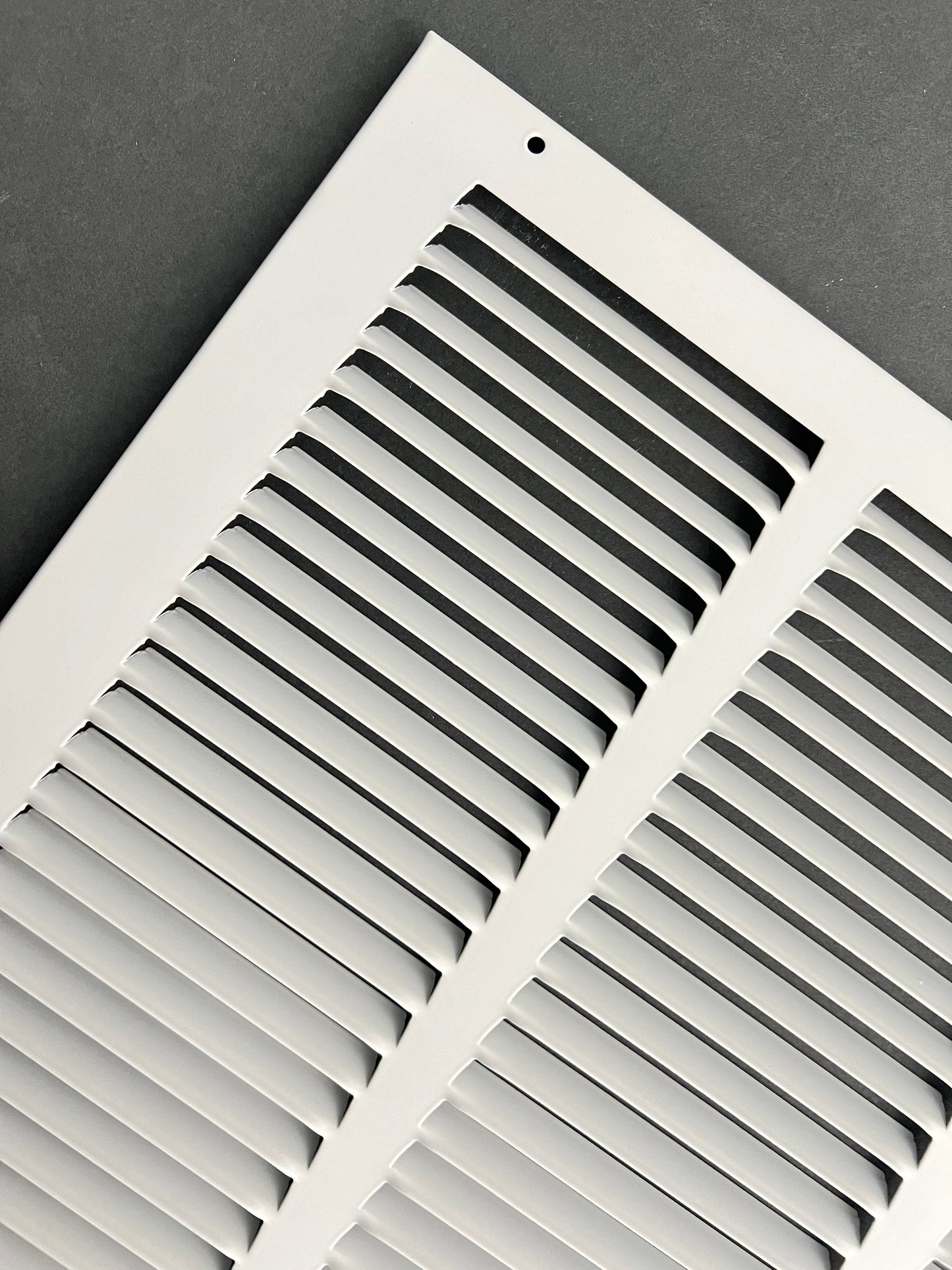 24"x16" Stamped Face Steel Return Grille Vent Cover White Powder Coating Without Frame Outside Dimension 25.75"x17.75"