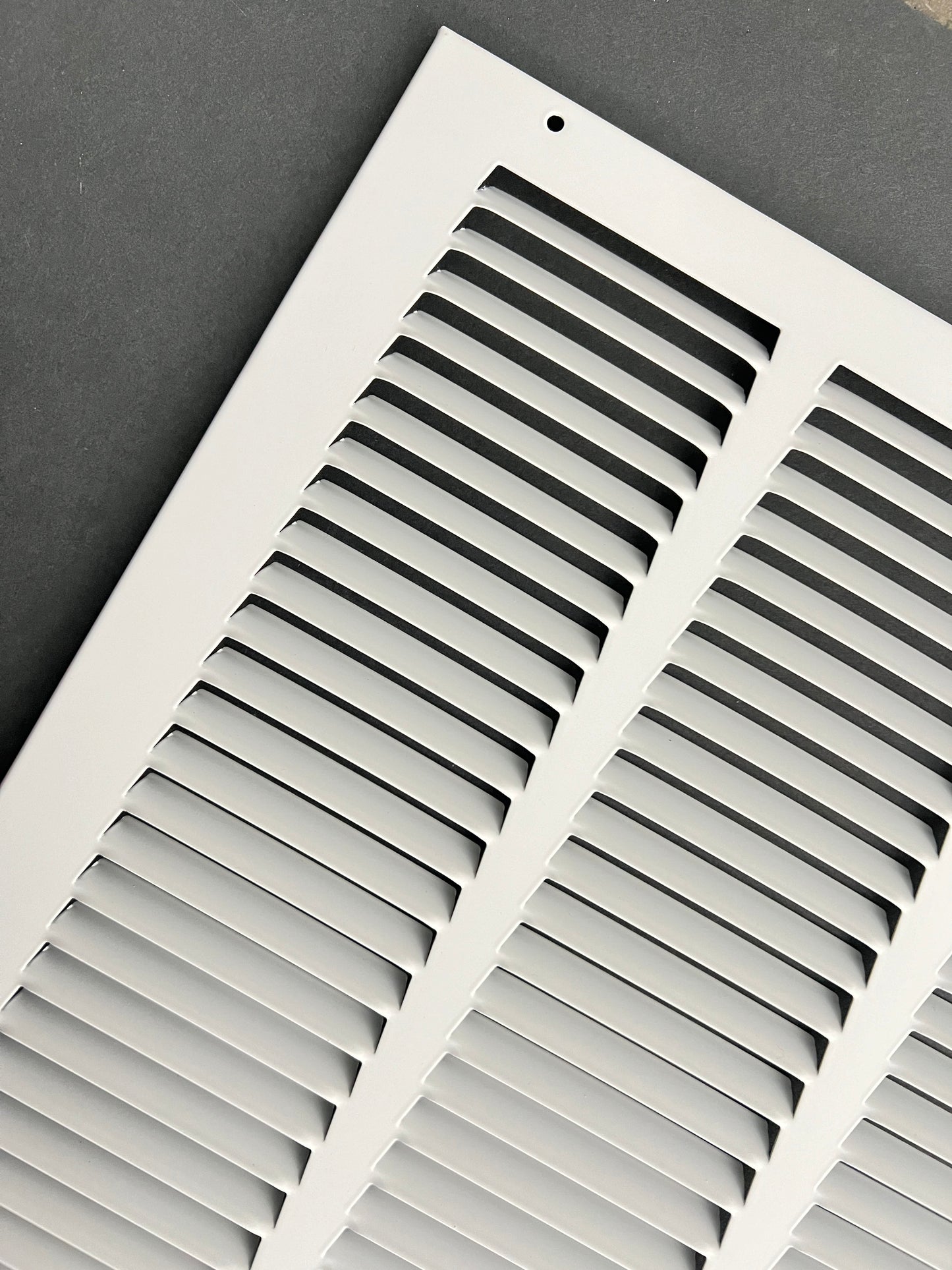 24"x18" Stamped Face Steel Return Grille Vent Cover White Poweder Coating Without Frame Outside Dimension 25.75"x19.75"