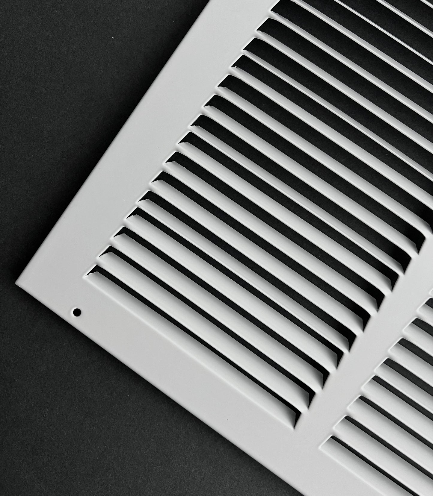12"x8" Stamped Face Steel Return Grille Vent Cover White Poweder Coating Without Frame Outside Dimension 13.75"x9.75"