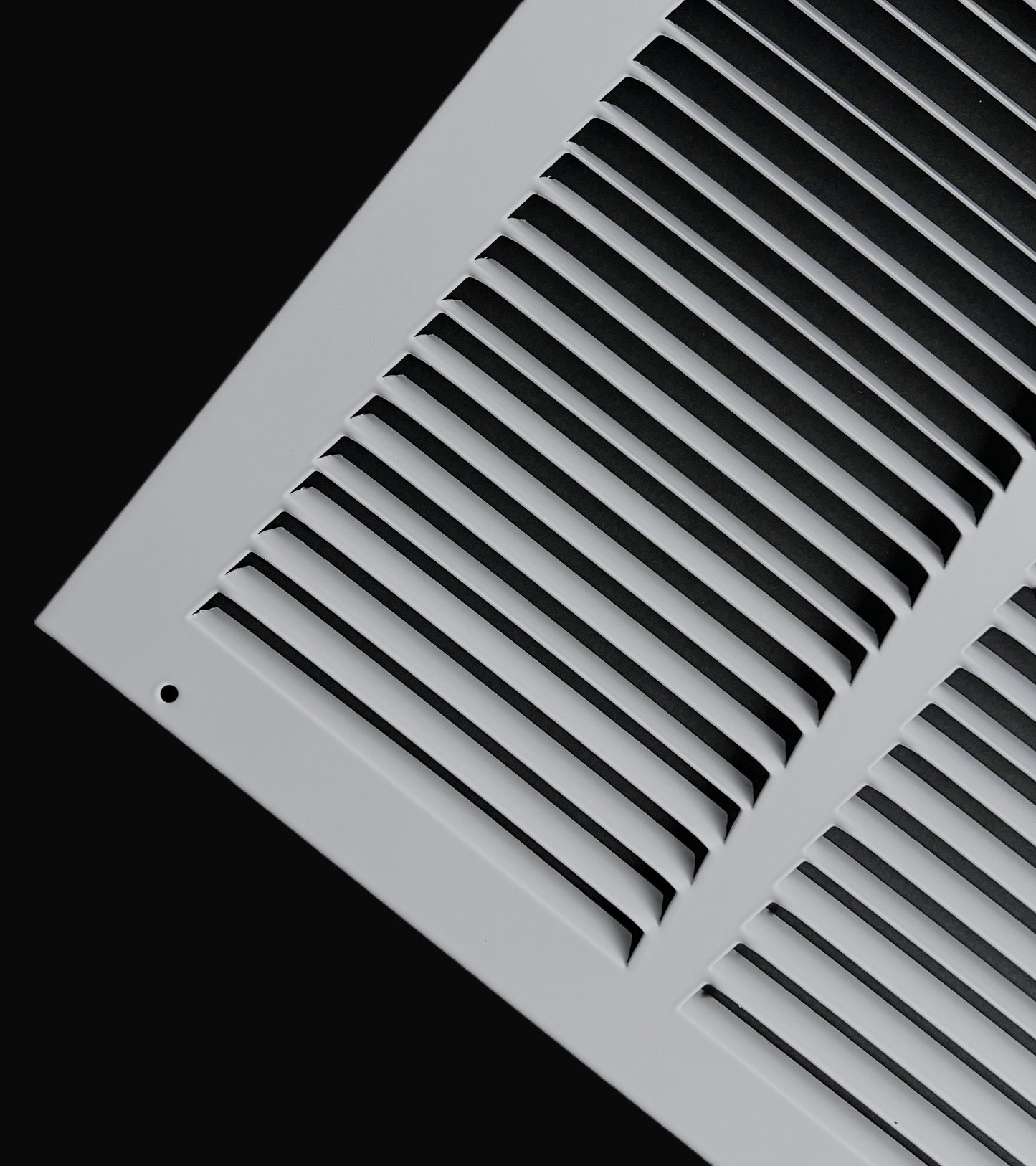 Fits 24x14 Duct Opening Stamped Steel Return Air Grille Vent Cover Grille for Sidewall and Ceiling in White Surface Dimensions: 25.75"W X 15.75"H (24" W x 14" H Duct Opening)