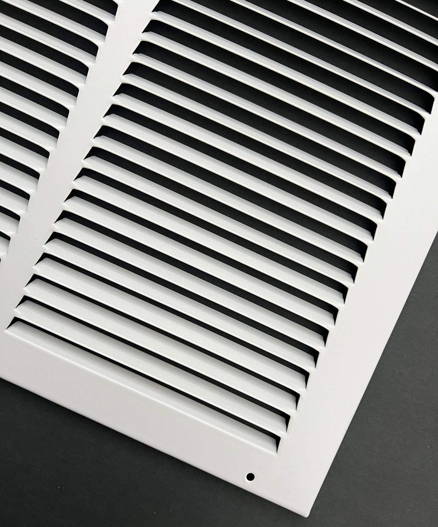 12"x12" Stamped Face Steel Return Grille Vent Cover White Poweder Coating Without Frame Outside Dimension 13.75"x13.75"