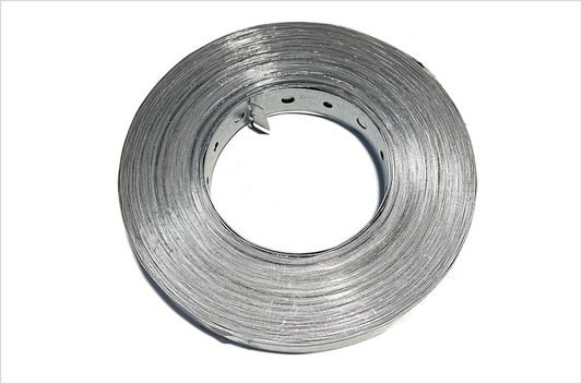 Galvanized Steel Hanger Strap, 26 Gauge 3/4" x 85 ft for Pipes and Duct Support 3/16" and 1/4" Holes