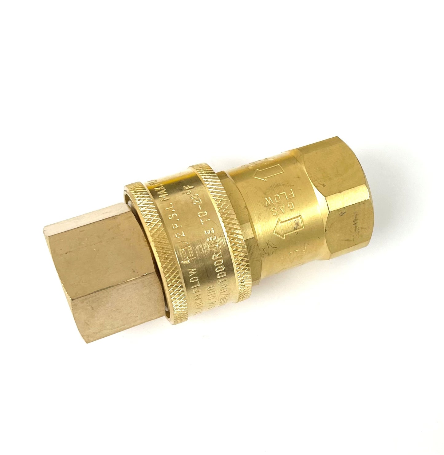 1" MIP x 1" MIP x 60" Commercial Gas Connector Kit with Quick Disconnect, Swivel Fittings & Restraining Cable