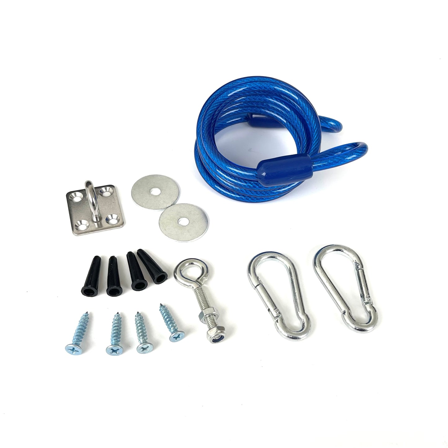 1" MIP x 1" MIP x 60" Commercial Gas Connector Kit with Quick Disconnect, Swivel Fittings & Restraining Cable