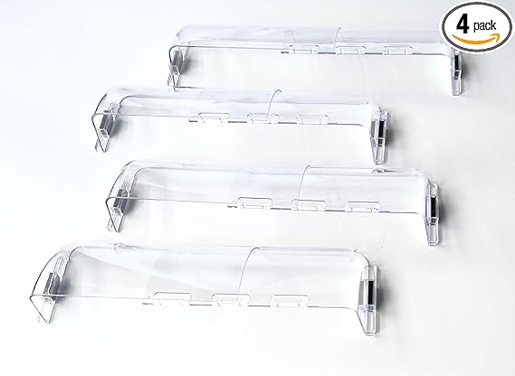 4-Pack Magnetic Adjustable Air & Heat Deflector for Floor Vents, Sidewalls and Ceiling Registers, Clear, KUMP-AD-4PK-0356